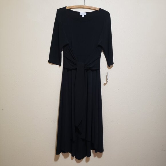 NWT Black Asymmetrical Hem Dress Size PM - Picture 3 of 12